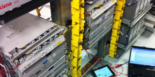 Technical support at equipment rack